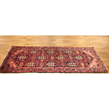 3.5 x 10.2  Runner Antique Geometric Malayer Hand Knotted Wool Vegetable Dye 5597 Montaage Inc. image 6
