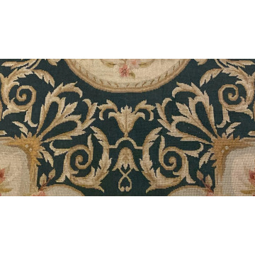 4x6 Hand woven French Needlepoint Portuguese Aubusson 100% wool Area rug 6465 Montaage Inc. image 5