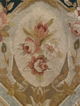 4x6 Hand woven French Needlepoint Portuguese Aubusson 100% wool Area rug 6465 Montaage Inc. image 6