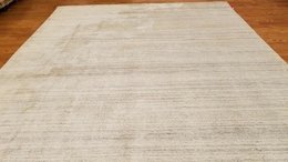 6 x 9 Gray & Black   Modern Hand Knotted Wool Nepal rug 6698 Montaage Inc. image 1