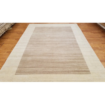 6 x 9  Brown Indo Nepal Modern Hand Knotted Wool Oriental Area Rug 6706 Montaage Inc. image 4