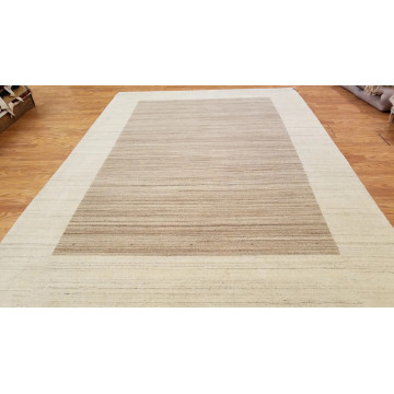 6 x 9  Brown Indo Nepal Modern Hand Knotted Wool Oriental Area Rug 6706 Montaage Inc. image 7