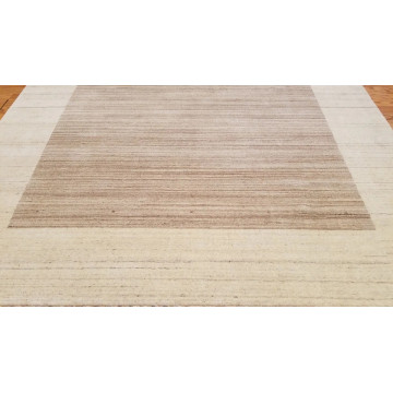 6 x 9  Brown Indo Nepal Modern Hand Knotted Wool Oriental Area Rug 6706 Montaage Inc. image 2