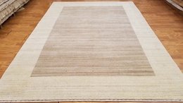 6 x 9  Brown Indo Nepal Modern Hand Knotted Wool Oriental Area Rug 6706 Montaage Inc. image 5