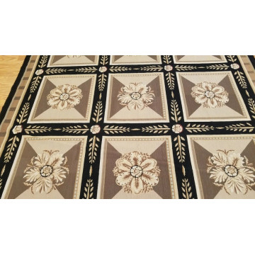 6 x 9 Hand woven French Aubusson Needle point 100% wool Area rug 20040 Montaage Inc. image 4