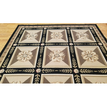 6 x 9 Hand woven French Aubusson Needle point 100% wool Area rug 20040 Montaage Inc. image 6