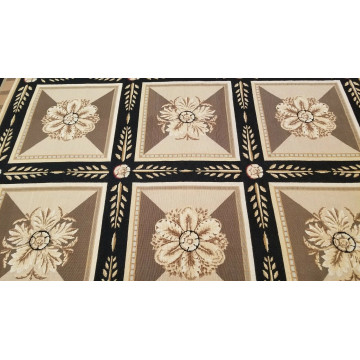 6 x 9 Hand woven French Aubusson Needle point 100% wool Area rug 20040 Montaage Inc. image 7