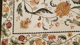 6 x 9 Hand woven French Aubusson Portuguese Needle point 100% wool Area rug 20042 Montaage Inc. image 9