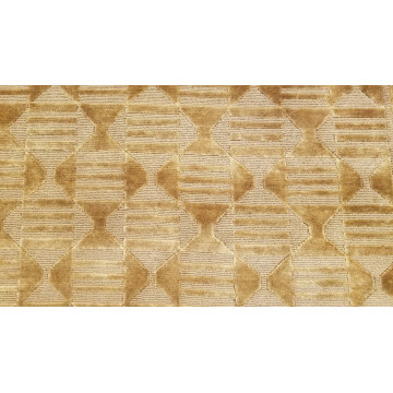 6 x 9 Brown & Gold  Modern Hand Knotted Wool Nepal rug 20055 Montaage Inc. image 7