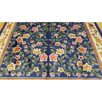 Royal Blue / Blue Traditional Floral Area Rug product image image 6