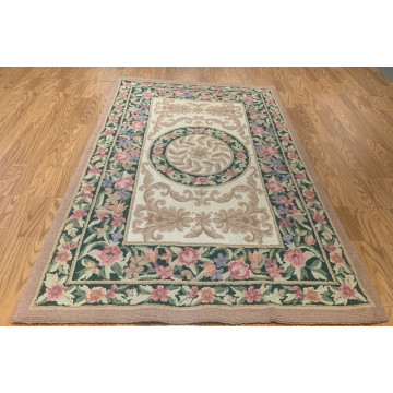 4 x 6 Hand Hooked 100% Wool Hook Rug 25412 Montaage Inc. image 1