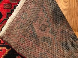 4.5 x 6.9 Vintage Tribal Geometric Black 100% Wool Vegetable Dye Rug 41099 Montaage Inc. image 5