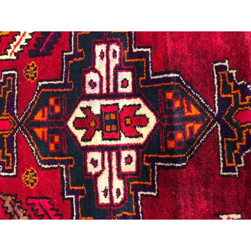 5.2 x 7.11 ft Vintage Tribal Geometric 100% Wool Hand Knotted Vegetable Dye Rug 41666 Montaage Inc. image 7