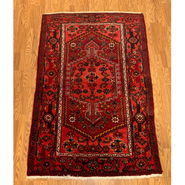 4.6 X 6.7 ft Vintage Tribal Rust Hand Knotted 100% Wool Vegetable Dye Rug 80706 Montaage Inc. image 1
