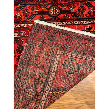 4.6 X 6.7 ft Vintage Tribal Rust Hand Knotted 100% Wool Vegetable Dye Rug 80706 Montaage Inc. image 5