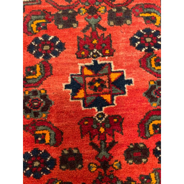 4.6 X 6.7 ft Vintage Tribal Rust Hand Knotted 100% Wool Vegetable Dye Rug 80706 Montaage Inc. image 7