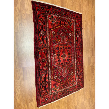 4.6 X 6.7 ft Vintage Tribal Rust Hand Knotted 100% Wool Vegetable Dye Rug 80706 Montaage Inc. image 3