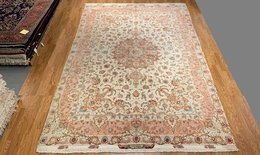 9x 12 Hand Knotted  Wool & Silk  Area Rug 91144 Montaage Inc. image 1