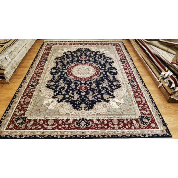 9' x 12' Hand Knotted 280 KPSI Masterpiece  Wool & Silk Oriental Area Rug 160238 Montaage Inc. image 1