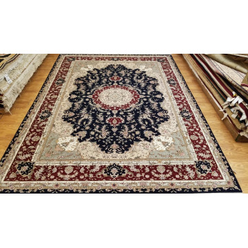 9' x 12' Hand Knotted 280 KPSI Masterpiece  Wool & Silk Oriental Area Rug 160238 Montaage Inc. image 7
