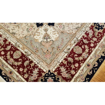 9' x 12' Hand Knotted 280 KPSI Masterpiece  Wool & Silk Oriental Area Rug 160238 Montaage Inc. image 9