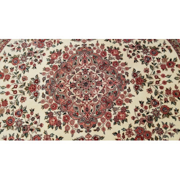 6 x 6 Round Ivory  Wool & Silk Hand Knotted Area rug 283310 Montaage Inc. image 5