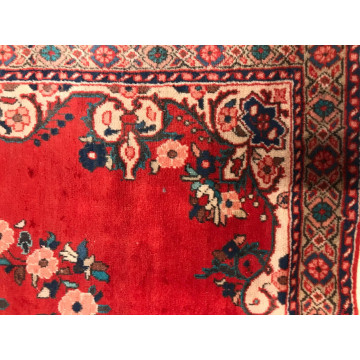 4.1 x 6.6 Vintage Tribal Medallion Red 100% Wool Vegetable Dye Rug 411155 Montaage Inc. image 6