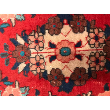 4.1 x 6.6 Vintage Tribal Medallion Red 100% Wool Vegetable Dye Rug 411155 Montaage Inc. image 7