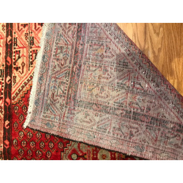4.4 x6.8 Vintage Tribal 100% Wool Hand Knotted Vegetable Dye Area Rug 412222 Montaage Inc. image 5