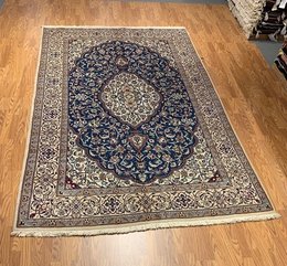 6.6 x 9.9  Vintage Hand Knotted 100% Wool Vegetable Dye Area Rug 412999 Montaage Inc. image 2
