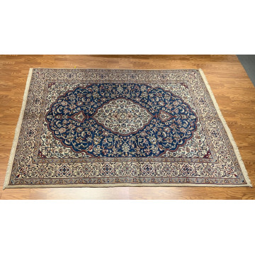 6.6 x 9.9  Vintage Hand Knotted 100% Wool Vegetable Dye Area Rug 412999 Montaage Inc. image 2