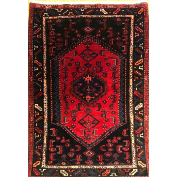4 x 6.4 Vintage Tribal 100% Wool Hand Knotted Vegetable Dye Area Rug 413184 Montaage Inc. image 4