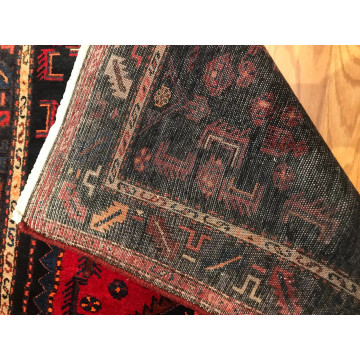 4 x 6.4 Vintage Tribal 100% Wool Hand Knotted Vegetable Dye Area Rug 413184 Montaage Inc. image 5