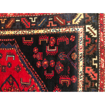 4 x 6.4 Vintage Tribal 100% Wool Hand Knotted Vegetable Dye Area Rug 413184 Montaage Inc. image 6