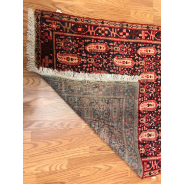 4.2 x 6.9  Vintage Tribal Geometric Red 100% Wool Vegetable Dye Rug 413208 Montaage Inc. image 6