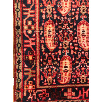 4.2 x 6.9  Vintage Tribal Geometric Red 100% Wool Vegetable Dye Rug 413208 Montaage Inc. image 7