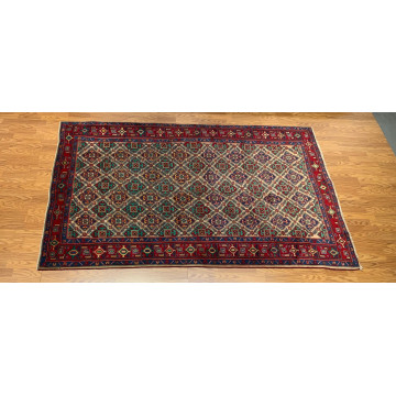 5.4 x 9.5 Vintage Hand Knotted 100% Wool Vegetable Dye Area Rug 413341 Montaage Inc. image 2