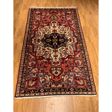 5.7 x 9.11 Vintage Hand Knotted 100% Wool Vegetable Dye Area Rug 413367 Montaage Inc. image 2