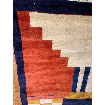 7 x 9.6 Vintage Hand Knotted 100% Wool Vegetable Dye Area Rug 413923 Montaage Inc. image 6