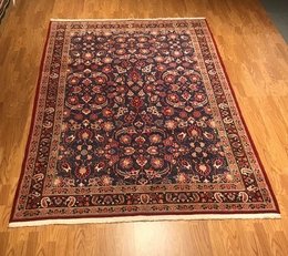6.7 x 9.8 Vintage 100% Wool Hand Knotted Area Rug 413961 Montaage Inc. image 1