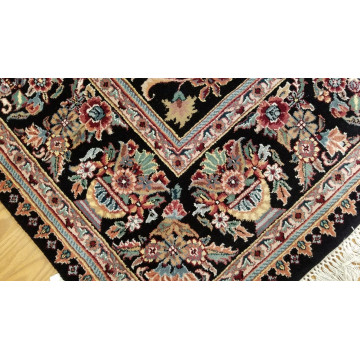 8 x 10 Black Indo Aubusson Hand Knotted Wool Oriental Rug 414271 Montaage Inc. image 8
