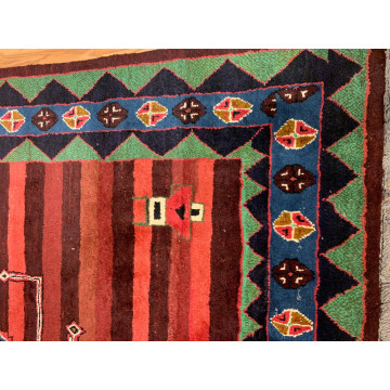 7.2 x 10.1 Vintage Hand Knotted 100% Wool Vegetable Dye Area Rug 414622 Montaage Inc. image 6