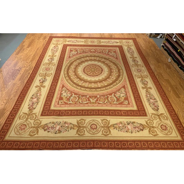 8 x 10 Needle Point 100% Wool Hand Knotted Area Rug 415210 Montaage Inc. image 1
