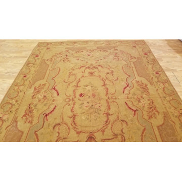 6 x 9 Hand woven French Aubusson Weave 100% wool Area rug 415222 Montaage Inc. image 4