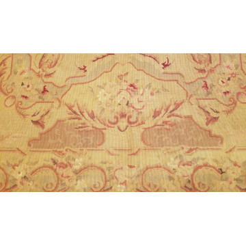 6 x 9 Hand woven French Aubusson Weave 100% wool Area rug 415222 Montaage Inc. image 7