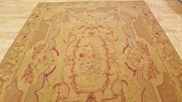 6 x 9 Hand woven French Aubusson Weave 100% wool Area rug 415222 Montaage Inc. image 4