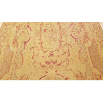 6 x 9 Hand woven French Aubusson Weave 100% wool Area rug 415222 Montaage Inc. image 3