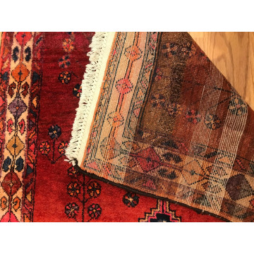 4.2 x 6.10 Vintage Tribal 100% Wool Hand Knotted Vegetable Dye Area Rug 415803 Montaage Inc. image 5