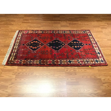 4.2 x 6.10 Vintage Tribal 100% Wool Hand Knotted Vegetable Dye Area Rug 415803 Montaage Inc. image 2