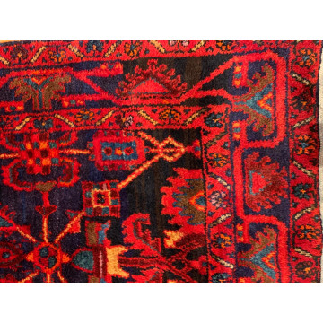 4.2  x 6.9  Vintage Tribal Red 100% Wool Hand Made Rug Vegetable Dye 415845 Montaage Inc. image 3